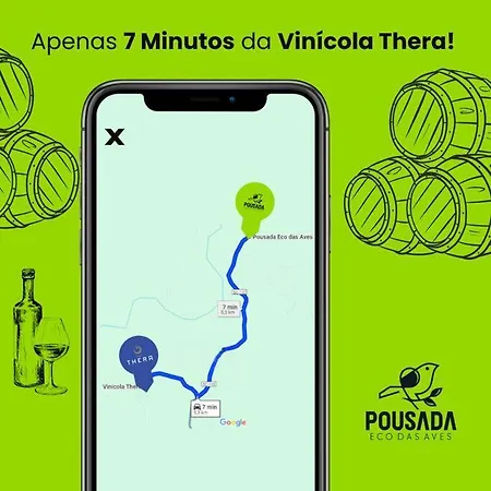 Chale Na Pousada Eco Das Aves Proximo A Vinicola Thera Bom Retiro  Exterior photo
